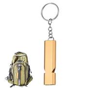 Doppelrohrpfeife - Hochfrequenz -spfeife - den Außenbereich- Laute tragbar- Schlüsselanhänger-Pfeife -,- verschiedeLebensbesonderen rettung, Wandern, Camping und Haustiertraining., Oro, Consulte la