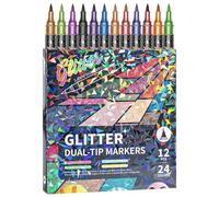 Doppelspitzen Marker Stifte Nich - Kunstmarker | Doppelspitze, Nicht Durchblutend, Farbmarker Für Künstler,für Journaling, Scrapbooking, Skizzieren, Illustrationen, Kritzeln, Schule Und Kindergarten