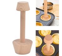 Doppi lati in legno Mini Pie Maker,pestello per pasticceria in legno, Stampo per crostate a doppio lato per muffin,Stampo per Pasticceria strumento per la creazione, Strumenti per Pasticceria Sicuri