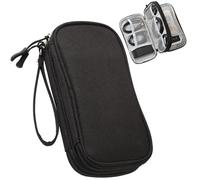 Doppi Strati Tech Borsa Porta Cavi, Organizer Accessori Porta Viaggio per Elettronica Portatile Custodie, adatta per telefoni cellulari, cavi di ricarica, accessori elettronici (doppio strato)