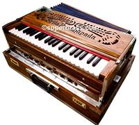 DOPPIA ANCIA BURMA TEAKWOOD KIRTAN LEpre KRISHNA HARMONIUM - OMAGGIO A SUA GRAZIA SRILA PRABHUPADA