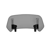 Doppia Bolla Deflettore Vento Parabrezza Regolabile Ed Estensibile Per Monster 696 Accessori Per Parabrezza Per Moto Spoiler(Large-Smoke)