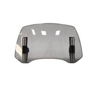 Doppia Bolla Deflettore Vento Per Estensione Parabrezza Moto Per DR-Z400 Spoiler Regolabile Deflettore Parabrezza Con Morsetto(360cm Grey)