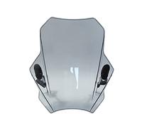 Doppia Bolla Parabrezza Moto Parabrezza Parabrezza Universale per Benelli per Leoncino 250 500 BN125 BN300 BN302 BN302S 502C Moto Cupolino Parabrezza (Colore : Light Grey)
