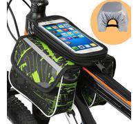 Doppia Borsa Laterale anteriore porta oggetti bici bicicletta supporto cellulare