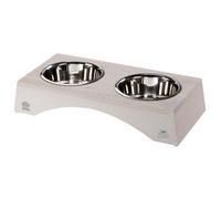 Doppia ciotola Ferplast Legno - 2 x 1,2 l, Ø 18,4 cm