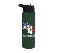 Doppia cittadinanza USA-Messico Stainless Steel Insulated Water Bottle