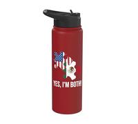Doppia cittadinanza USA-Messico Stainless Steel Insulated Water Bottle