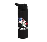 Doppia cittadinanza USA-Messico Stainless Steel Insulated Water Bottle