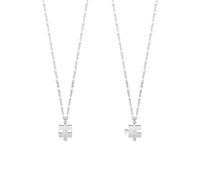 Doppia Collana Donna KIDULT LOVE 751073 Acciaio Puzzle F.P.