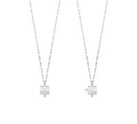Doppia Collana Donna KIDULT LOVE 751073 Acciaio Puzzle F.P.