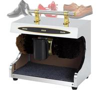 Doppia Combinmacchina Elettrica per Lustrascarpe per Uso Domestico Piccola Macchina per Lucidascarpe Elettrica Automatica Lucidatrice per Scarpe in Titanio Elettrica Pubblica per Family Hot, C