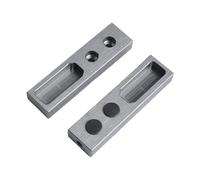 Doppia confezione di basi flange per asta armadio robusta struttura in alluminio migliora l'efficienza dello spazio in camere da letto e ripostiglio staffe per asta