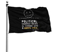 Doppia Cucitura Bandiere Da Giardino Resistente Allo Scolorimento Bandierine Political Correctness Tyranny 90X150Cm Bandiere Da Balcone Per Esterno Decorazione Parata