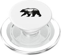 Doppia esposizione Orso Foresta Natura Wilderness Art PopSockets PopGrip per MagSafe