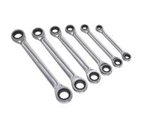 Doppia Estremità Cricchetto Anello Chiave Set 6pc Metrico - Sealey S0636 Nuovo
