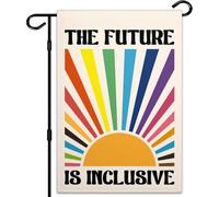 Doppia faccia 30,5 x 45,7 cm Inclusive Future Garden Flag, Equality & Diversity Yard Decor