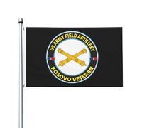 Doppia faccia Bandiera da giardino US Army Field Artillery Kos Veteran Flag Resistente alle intemperie Bandiera in poliestere 3x5 Ft per Decorazioni per giardino,Feste e celebrazioni
