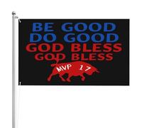 Doppia faccia Decorazione esterna Be Good Do Good God Bless Go Bills Flag Resistente alle intemperie Bandiera in poliestere 3x5 Ft per Decorazioni perpatio,Decorazioni per giardino