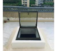 Doppia finestra di sicurezza per lucernario, 60 x 75 cm, per corridoi, verande e scale, ideale per una maggiore luce naturale e sicurezza nella tua casa