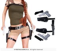 Doppia fondina cosciale con pistola