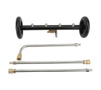 Doppia funzione Under carriage a pressione per la rondella per la rondella con scopa di auto -lavaggio con 3 bacchette di prolunga per autocarri per rimorchi di rimorchi Pavimenti