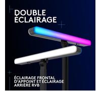 Doppia illuminazione daccento RGB: Litra Beam LX mostra i toni naturali della pelle e un aspetto radioso, illuminazione daccento frontale