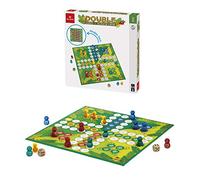 dal-negro- Double (Ludo + Scale & Liane) Gioco da Tavolo, Multicolore, 53919