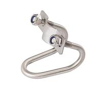 doppia morsa per tubi con U-Bolt Cross Bolt, Morsetto for tubi a doppio bullone a U in acciaio inossidabile 304 for di acquacoltura, argento, diverse misure(M6-20x32mm)