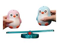Doppia Penguin Bank, Interactive Coin Box, Fun Saving Toy, Birthday Home Shelf Decor Accessory, Creative Living Room Kitchen Ornament, Money Gear for Kids, Youth, Students
