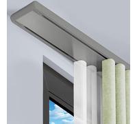 Doppia pista della tenda per il supporto del soffitto Guida di alluminio della tenda del pannello di modo 2 per gli ospedali degli hotel che riducono il rumore dei divisori grigi 1