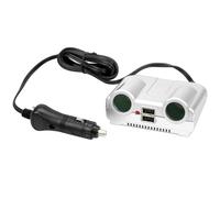 Doppia Presa 12V 24V Accendisigari USB 2x Switch Auto Adattatore di Corrente