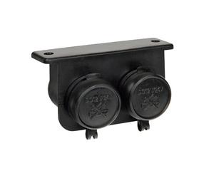 Doppia presa corrente impermeabile, montaggio in superficie, 12/24V Per uso Auto