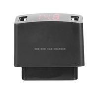 Doppia Presa per Caricabatterie USB, Durevole ABS OBD MINI Presa per Caricabatterie Doppia USB con Display di Tensione per Auto 12/24V per Obd Usb Obd Mini Usb Caricatore Obd Obd Usb 2.3a Obd Usb C Us