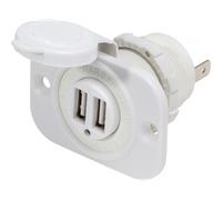 DOPPIA PRESA USB 12V. BIANCA