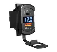 Doppia presa USB A+C e Voltmetro 12/24V - 1 PZ Osculati - 14.195.63 - 1419563