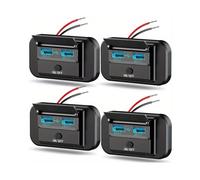 Doppia presa USB da 12 V con caricabatterie rapido e interruttore