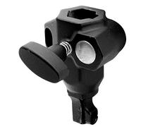 Doppia presa w/Safety Spring Pin Kupo KD-731B per Super Convi Clamp - Alluminio pressofuso Robusto con Doppia Staffa da 1,6 cm, Spina di Sicurezza a Molla e Foro per Filo di Sicurezza