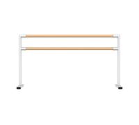 Doppia Sbarra da Danza Portatile - Barra da Stretching Indipendente per Adulti e Bambini - Struttura in Tubi d'Acciaio, Adatta per Esercizi di Danza, Stretching e Fitness.