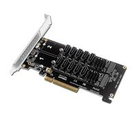 Doppia scheda divisa NVME Raid PCI-EX8 a scheda di trasferimento porta SATA10