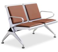 Doppia sedia dell'ospite dell'ufficio con i braccioli, comoda panca dei posti a sedere della hall per le sale d'attesa, le aree di ricevimento, le banche e gli ospedali