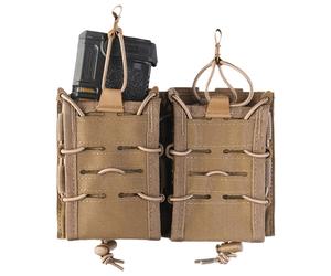 Doppia tasca porta caricatori Mil-Tec Open Flex Double - Coyote