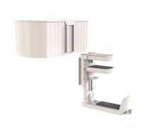 Doppia tazza e portamatite design staccabile per doppia tazza beige | Supporto sotto la scrivania, consente di risparmiare spazio, mantiene le bevande al sicuro, si adatta a tavoli spessi