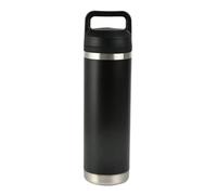 Doppia tazza termica in acciaio inossidabile, portatile, sport, sottovuoto, grande capacità, bottiglia d'acqua, bicchiere for bevande(600ML,Black)