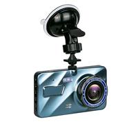 Doppia telecamera anteriore e posteriore per auto, registratore per auto da 4 pollici con scheda di memoria da 32, WDR+HDR, visione notturna eccellente, sensore G (Front)