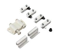 Doppia testa cattura chiusure cerniera porta in vetro morsetto Push to Open Touch Chiusure hardware per mobili Doppia testa cattura chiusure con morsetto