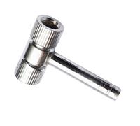 Doppia testa Tire Chuck, Heavy Duty Air Nozzle, 5,51 x 1,57 pollici Truck Tyre Pressure Tool, Sturdy Gauge Attachment, Auto Accessory for Car, Bus, Motorcycle Maintenance Use