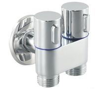 Doppia valvola di controllo, G1/2 1 in 2 Out doppio controllo doccia deviatore valvola WC triangolo valvola