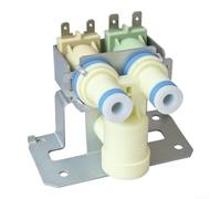 Doppia valvola di ingresso elettromagnetica WR57X10052 per frigorifero GE | Misura precisa per ge, per hotpoint, per modelli rca, solenoide, nessuna modifica necessaria, facile scambio