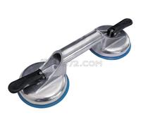 DOPPIA VENTOSA IN ALLUMINIO SIGMA 51L Ø120mm A FORTE BLOCCAGGIO PORTATA MAX 80KG